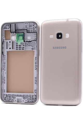 Senalstore Samsung Galaxy Uyumlu J1 2016 Sm-j120 Kasa Kapak - Gold