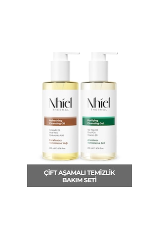 Nhiel Thermal Siyah Nokta Karşıtı Arındırıcı ve Ferahlatıcı Çift Aşamalı Temizlik Bakım Seti