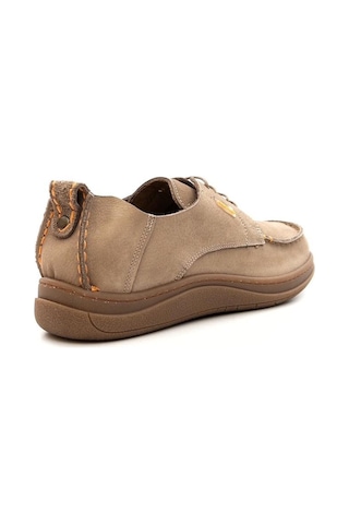 Greyder 64680 Erkek Hakiki Deri Nubuk Bağcıklı Casual Ayakkabı Bej