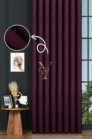 Petek Fon Perde V-1027 Koyu Mor Koyu Mor