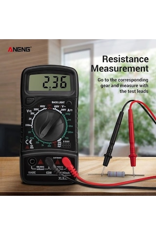Dancemonkey Xx Aneng Xl830l Dijital Elektrik Ölçme Cihazı Ampermetre - Siyah