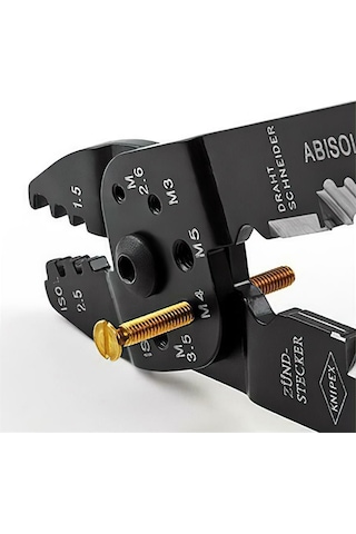 Knipex 9722240 Pabuç Sıkma Ve Kablo Sıyırma Pensesi