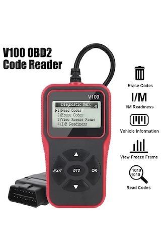 Obd2 Kod Okuyucu Eobd Obd 2 Tarayıcı Araç Teşhis Araçları Dijital Ekran Evrensel 16 Pin Hata Sil
