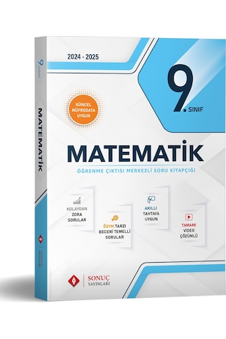 Sonuç 2025 9. Sınıf Matematik Modüller Set Sonuç Yayınları