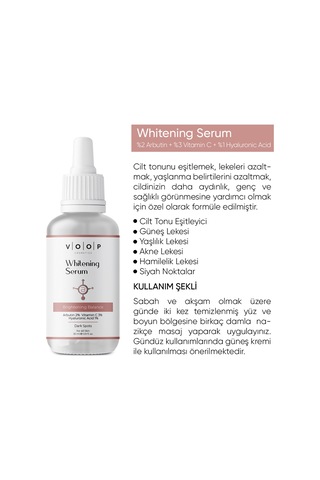 Voop Cilt Beyazlatıcı Serum 30 ML
