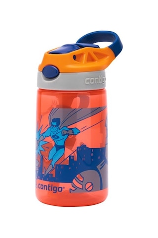 Contigo Gizmo Flip Süper Kahraman Çocuk Suluğu 420ml - Turuncu Turuncu