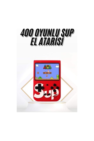 Çocuklara Özel Taşınabilir Sup El Atarisi 400 Oyunlu Nostaljik Oyun Konsolu - 550