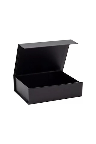 hediye kutusu boş mıknatık kapak siyah 16x16x6Home in Joy