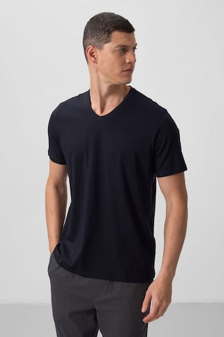 Tommy Life Lacivert Basic Kısa Kol Standart Kalıp V Yaka Erkek T-shirt - 87912 001