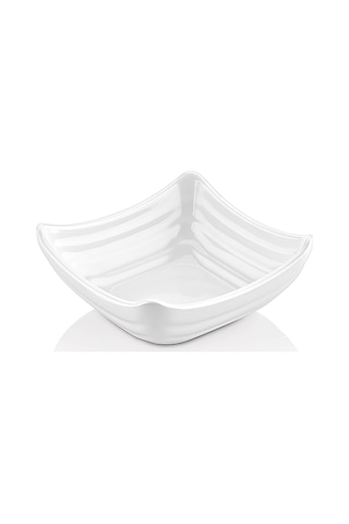 12 Adet Melamin Kare Mini Sosluk Ve Çerezlik 10 Cm - 62 Ml Beyaz Makinede Yıkanabilir