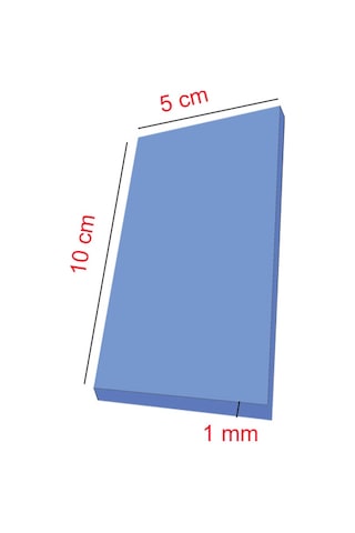 Keepro 10 CM x 5 CM x 1 MM Silikon Soğutucu Termal Ped