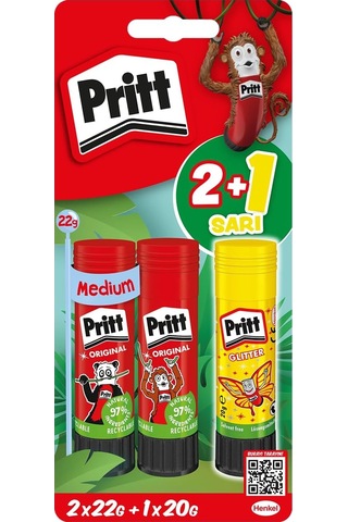 Stick Yapıştırıcı 2x22g + 20g Neon Sarı Genel