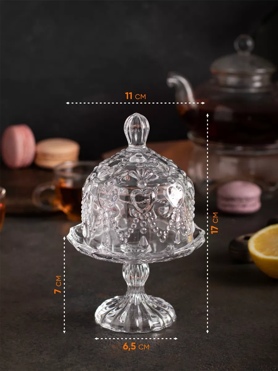 Aura Of Bohemia Kapaklı Cam Şekerlik 108090353 Beyaz