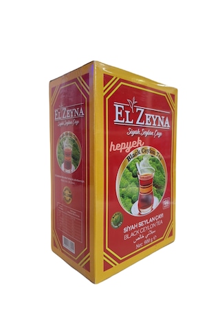 El Zeyna Siyah Seylan Çayı Barut Çay Black Ceylon Tea 2 x 900 G