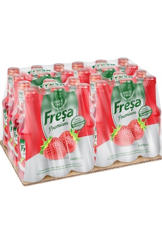 Freşa Premium Çilekli Vitaminli Maden Suyu 250 Ml X 24 Adet