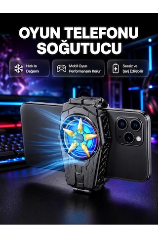 Taşınabilir Şarjlı Telefon Soğutucu Sessiz Fan Motoru İle Yüksek Performans Koruma Renkli 55147319