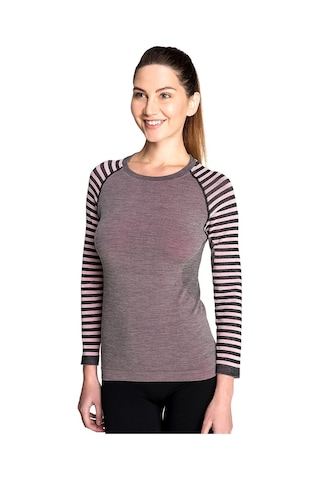 Thermoform Ultimate Merino Kadın Seamless Termal Uzun Kollu İçlik Seti Pembe Çok Renkli