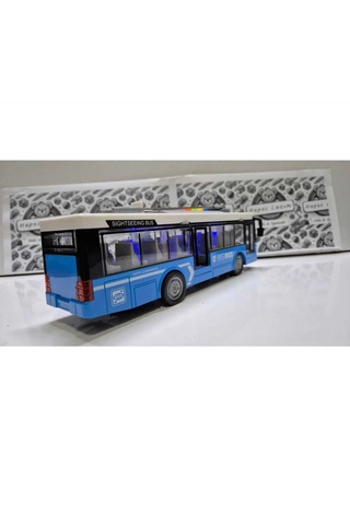 Sürtmeli Oyuncak Şehir Yolcu Otobüs Işıklı Sesli Açılan Kapı Kırı