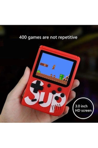 Mobgift Retro El Oyun Konsolu 3 İnç Hd Arcade 400 Games Süper Eğlence Ateri "