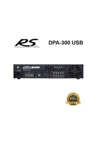 Rs Audio Dpa 300 Usb 300 Watt 5 Kanal 100V Anfi Mikser