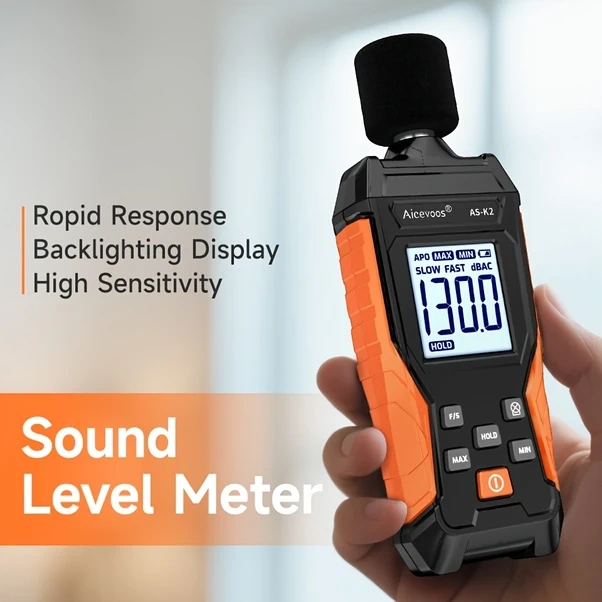 Willowhaven Aıcevoos As-k2 Taşınabilir Ses Ölçer 30-130db Akıllı Telefon Uyumlu