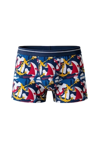 Trendybee Erkek Çocuk Eğlenceli Desenli Esnek Penye Pamuklu Boxer 6'lı Set Desenli Desenli