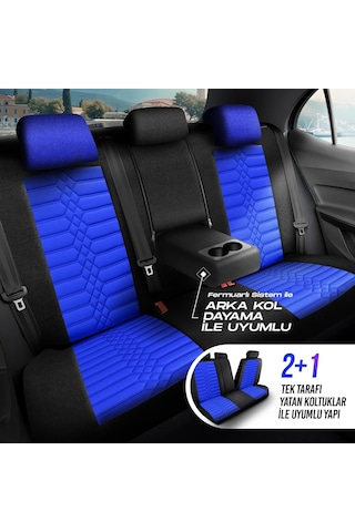 Panda Atina Serisi Jakar Kumaş Oto Koltuk Kılıfı - Tam Set