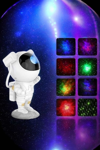 Astronot - 903 - Bluetooth Hoparlör Gökyüzü Projektör - Csmo-tex - Gece Lambası