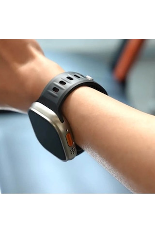 Akıllı Saat Uyumlu Premium Floro Kauçuk Fkm Kordon - 42 / 44 / 45 / 49 Mm - Watch Band