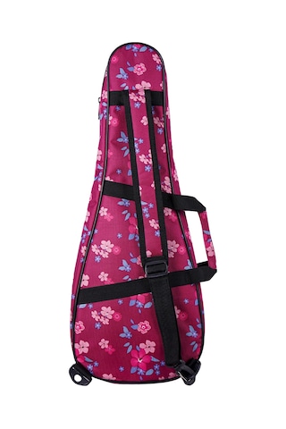 Wagon 04 Serisi Tenor Ukulele Çantası - Hibiscus Pembe