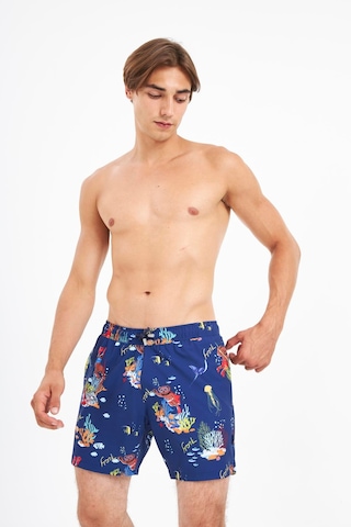 John Frank All Over Erkek Mayo Şort Jfssswl82-reefs Lacivert