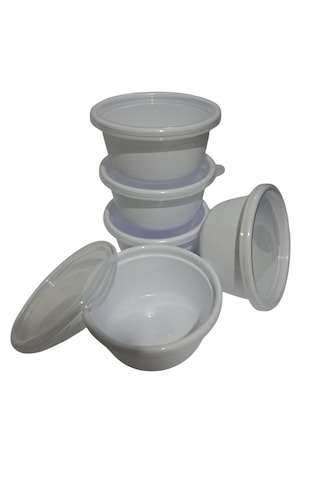 Hobby Life Tick Tock Hava Sızdırmaz Saklama Kabı 5'li Set 5 x 250 Beyaz