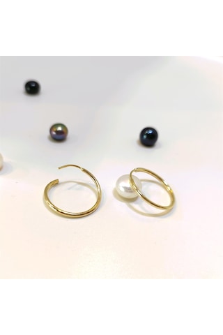 Altın Ürünler 17.5 MM Klasik Halka Küpe