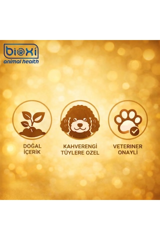 Bioxi Gold & Brown Pure Shampoo Kedi & Köpek Kahverengi Tüyler İçin Şampuan 200 Ml