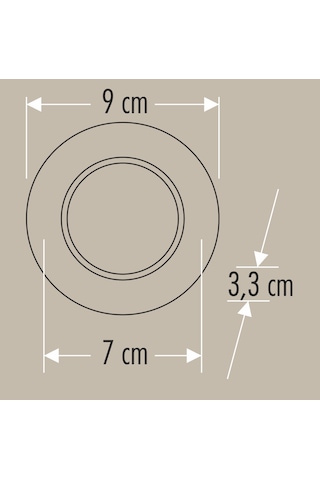 Cata Ct-5261 Başak Led Spot 8w 3 Renk - 10 Lu Paket 3 Renk