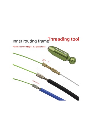 Geeksen Akantor Bisiklet Bakım Aracı: Manyetik Kablolu Fren Ve Yağlı Boru İçi İletim Ve Teli Geçirme Aleti Yeşil Kaplama Çok Renkli