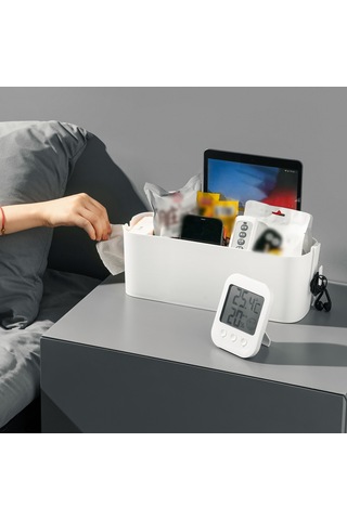 Xiyyadms Yatak Başı Askılı Raf - Üniversite Yurdu İçin Pratik Yatak Kenarı Organizer 111 Karakter Yeşil