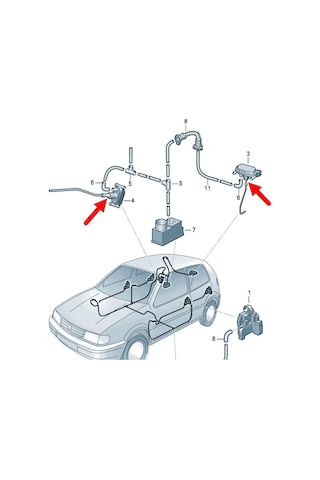 Vw Polo Hb 00-02 Havalı Merkezi Kilit Pompası Diyaframı 6n0862158