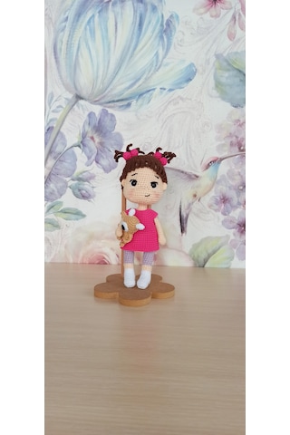 Amigurumi Bebek Bobo 21 Cm Boyunda Organik Oyuncak