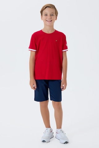 U.s. Polo Assn. Erkek Çocuk Kırmızı Bermuda Takım Us2424-c-v1 Kırmızı