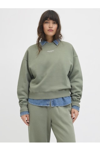 Jack & Jones Kadin Minimal Logo Baskili Sweatshirt - Studio - 12280154 Sea Spray