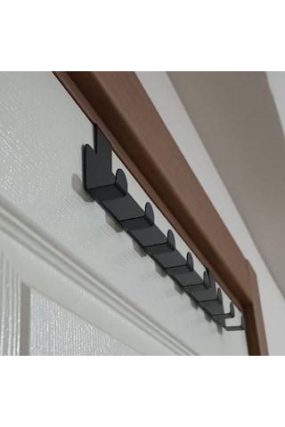 Lexroo Metal Mat Siyah Kapı Arkası Askılık