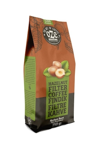 Oze Fındık Aromalı Filtre Kahve 2 x 250 G Makine Kağıt Filtre Metal Filtre