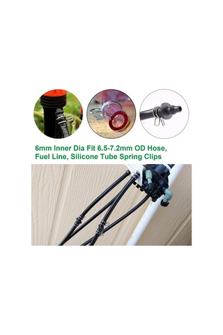 Suofeng 150 Adet Çift Tel Yaylı Boru Klembi, Çelik Malzeme, 5-14mm 10 Farklı Boyut, Dayanıklı Ve Korozyona Dirençli, Tarım Ve Sanayi Uygulamaları İçin