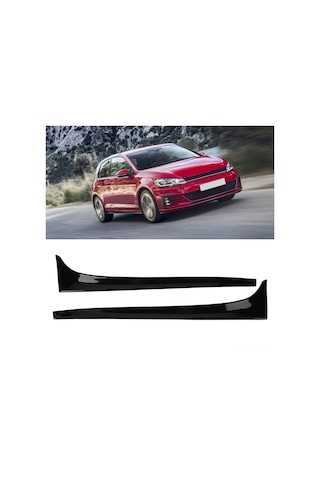 Lemestar Volkswagen Golf 7 2014-2019 Arka Spoyler Abs Malzeme Siyah Dekoratif Akışkanlık Paneli