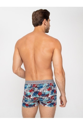 Dorea 2 Adet Erkek Desenli Boxer (446077211) Gri