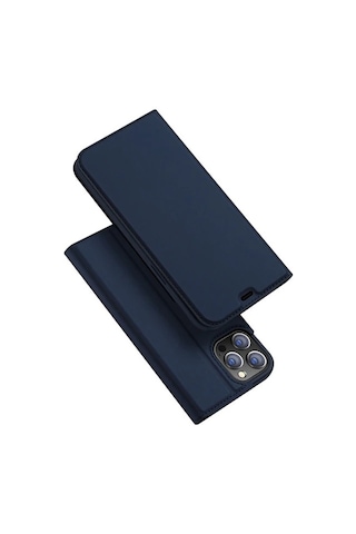 Dux Ducis İphone 12 Pro Max Kılıf Kapaklı Flip Cover Kılıf Skin Pro Series Kılıf- 5775 Çok Renkli