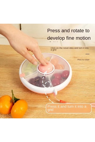 Maiyame Çocuk Atıştırmalıkları İçin Dönen Kapaklı Muhafaza Kutusu - Taşınabilir, Kurutucu, Lezzetleri Sağlıklı Tutar Nane Yeşili