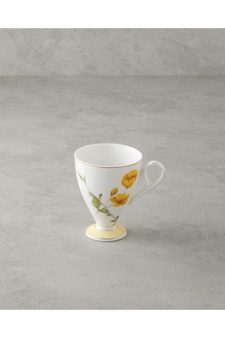 English Home Valentina New Bone China Kupa 300 Ml Sarı Sarı