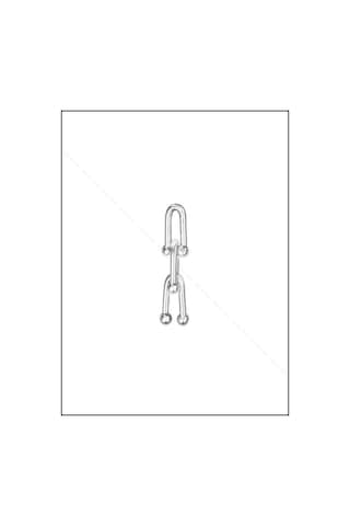 Tiff Model, Sallantılı Paslanmaz Çelik Küpe 6, Gümüş Renk Gümüş